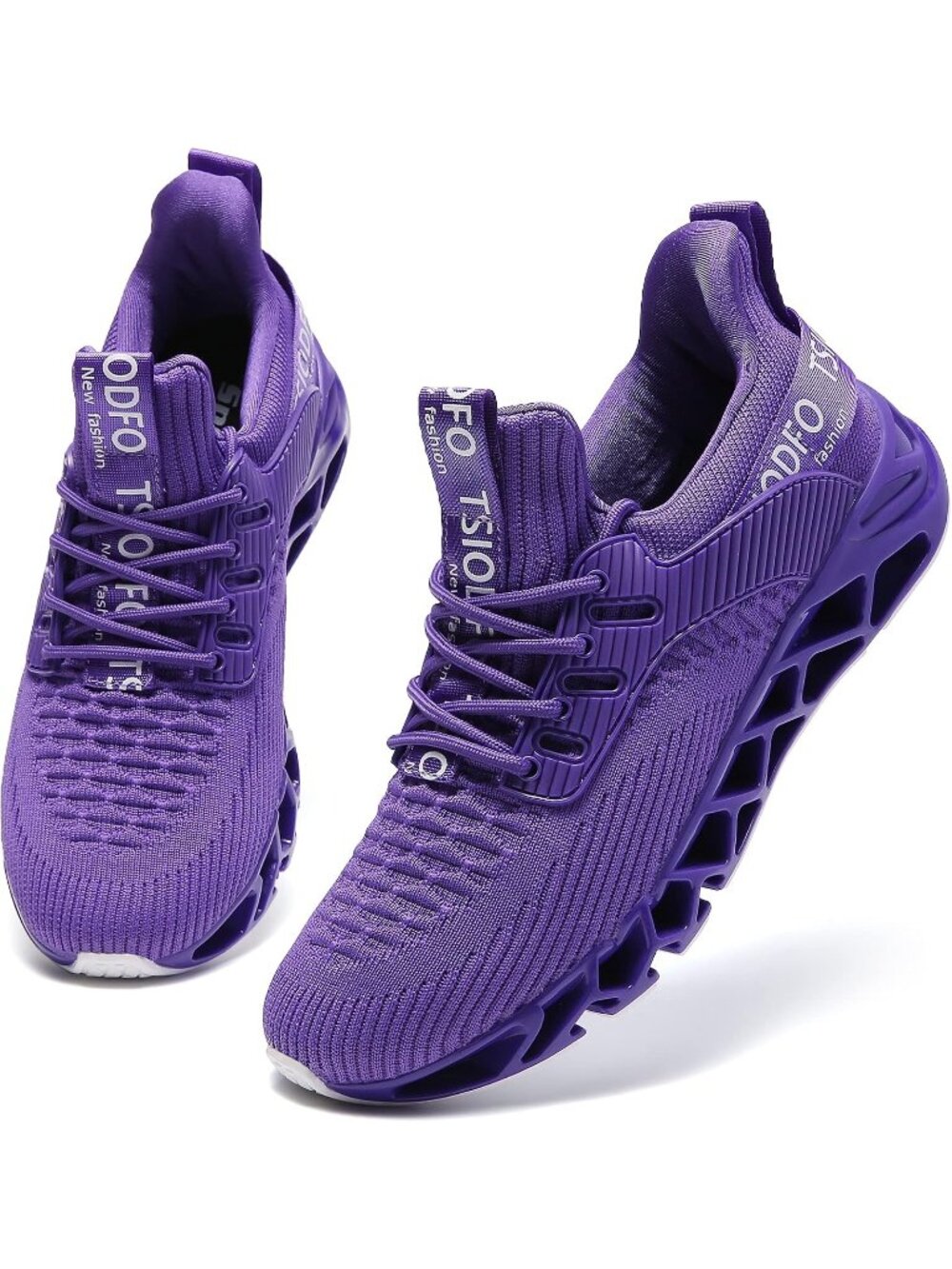 Women's Purple High Upper Sneakers Breathable Athletic Basketball Shoes